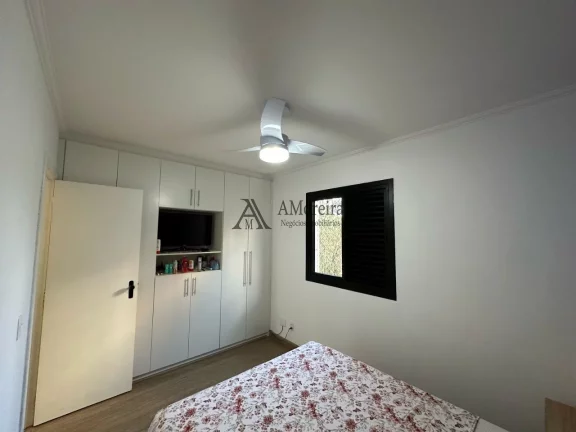 Imagem Apartamento à venda em Jundiaí-SP, no Parque Residencial Eloy Chaves, Cond. Chácara Primavera: 3 quartos, 2 salas, 1 banheiro, 1 vaga, 75m²