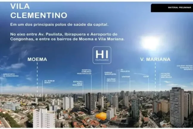 Imagem Apartamento com 1 quarto à venda na Avenida Onze de Junho, Vila Clementino