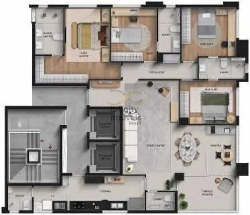 Imagem Turmalina - Apartamento Alto Padrão em Savassi, Belo Horizonte/MG