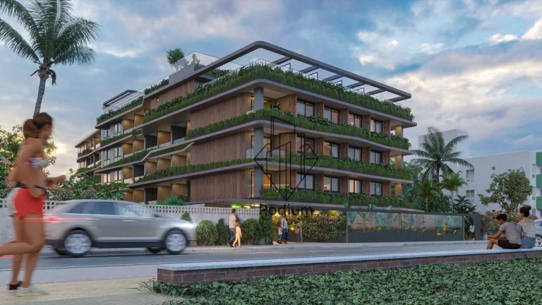 Imagem Flats Studio térreo com área privativa à beira mar da praia do Bessa - FL0755