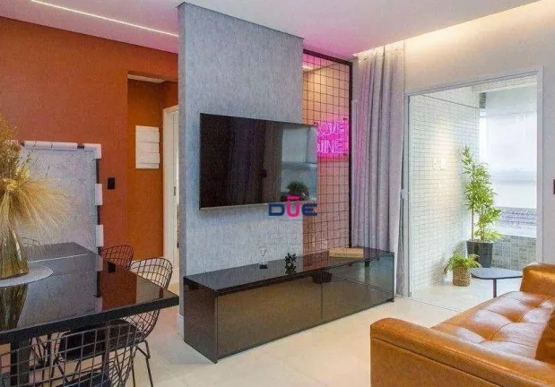 Imagem Apartamento com 1 dormitório à venda, 54 m² por R$ 710.000 - Boqueirão - Santos/SP