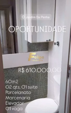 Imagem BELO APARTAMENTO DE 02 QUARTOS, SENDO 01 SUÍTE, COM MARCENÁRIA EM TODOS OS CÔMODOS, À VENDA EM JARDIM DA PENHA, VITÓRIA/ES!
