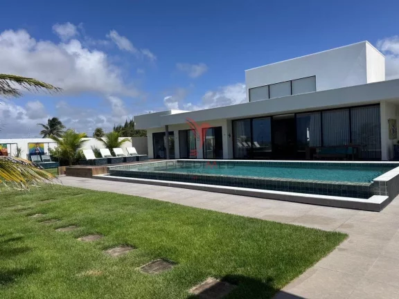 Magnífica Casa com vista definitiva para as dunas de Genipabu. Área Gourmet, Piscina