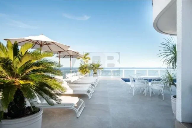 Imagem Cobertura à venda na Atlântica, 1.032m2, 5quartos, 3vgas, Frontal Mar.