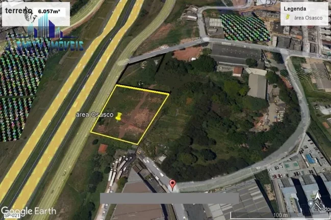 Imagem TERRENO 6.057m² c/ FRENTE PARA O RODOANEL/OSASCO-SP. TODO MURADO E LIMPO.