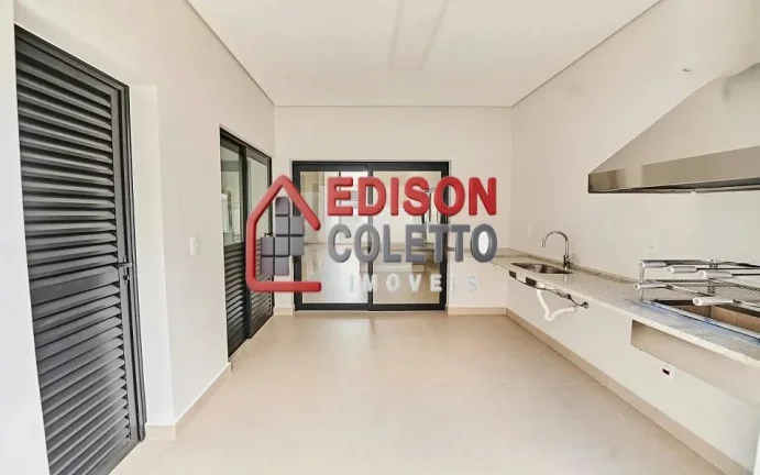 Imagem Casa nova, recém construída a venda, 3 quartos com portas balcão, persianas automatizadas, no Residencial Villa Bela Vista, em Piracicaba