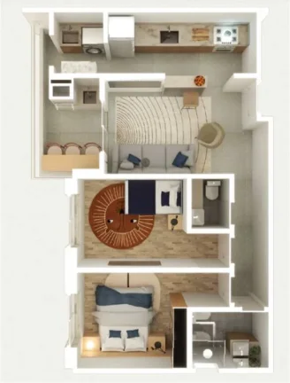 Imagem APARTAMENTO COM 54.31 m² - GUILHERMINA - PRAIA GRANDE SP