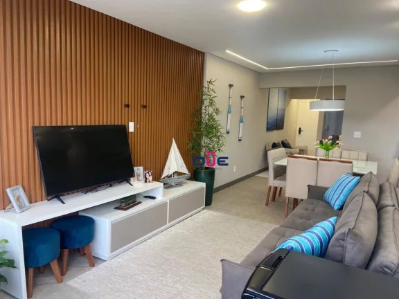 Imagem Apartamento com 2 dormitórios, 1 suíte e dependência completa, com vista mar, na Aparecida