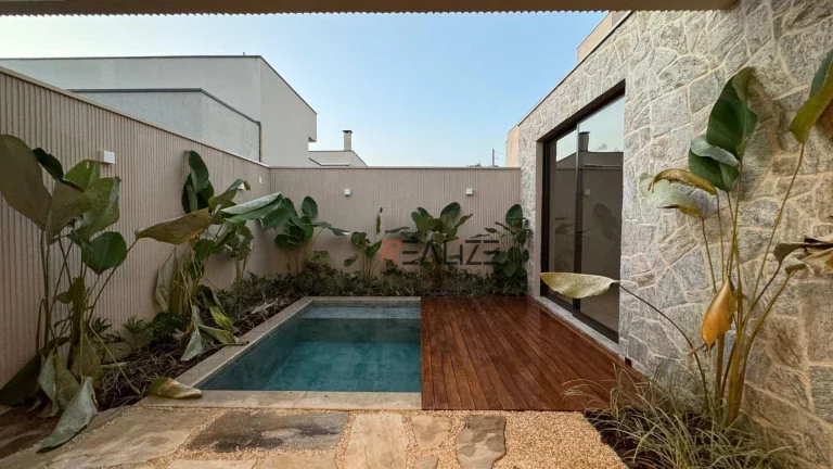Imagem Casa com design sofisticado a venda por R$1.750.000, com 3 suítes e piscina em Condomínio Fechado - Indaiatuba/SP