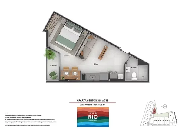 Imagem Cores do Rio - Residencial - Apartamento à venda no bairro Centro - Rio de Janeiro/RJ