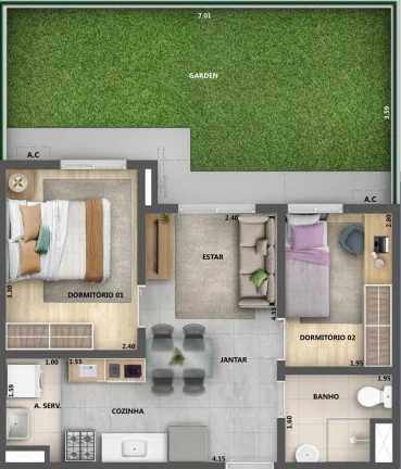 Imagem APARTAMENTO RESIDENCIAL em Rio de Janeiro - RJ, Irajá