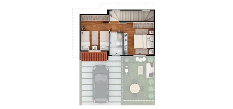 Imagem Casa com 2 quartos em Vila Poupança Santana de Parnaiba SP, casa em condomínio, comprar Casa com 2 dormitórios em Santana de Parnaiba SP, casa pronta