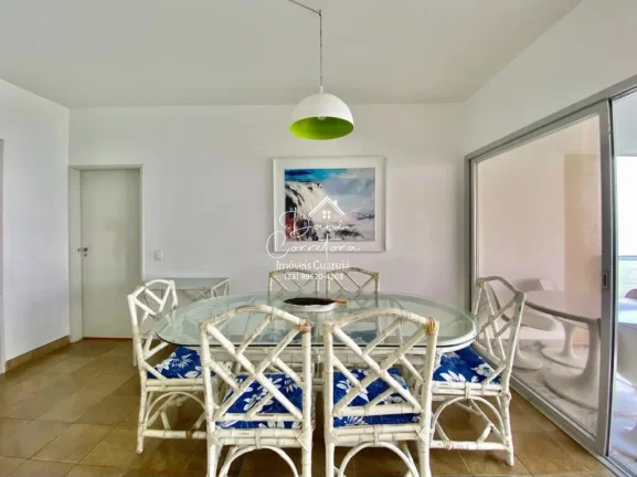 Imagem Apartamento com vista para o oceano no Morro do Maluf em Guarujá-SP: 3 quartos, 1 suíte, 2 salas, 3 banheiros, 1 vaga, 128m².