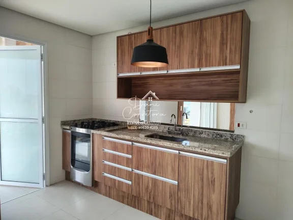 Imagem Apartamento frente mar com lazer, Tombo com 3 Quartos, 3 Suítes, 2 Salas, 4 Banheiros, 3 Vagas de Garagem, 112m²!