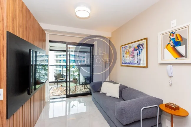 Imagem Apartamento à venda em Indianópolis, São Paulo - 1 quarto, 1 suíte, 1 sala, 1 banheiro, 1 vaga, 42m² de área.