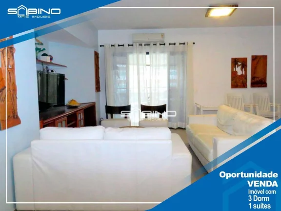 Imagem Apartamento Pé na Areia à venda, com 3 dormitórios 1 suíte 137m² - Riviera de São Lourenço - Bertioga SP