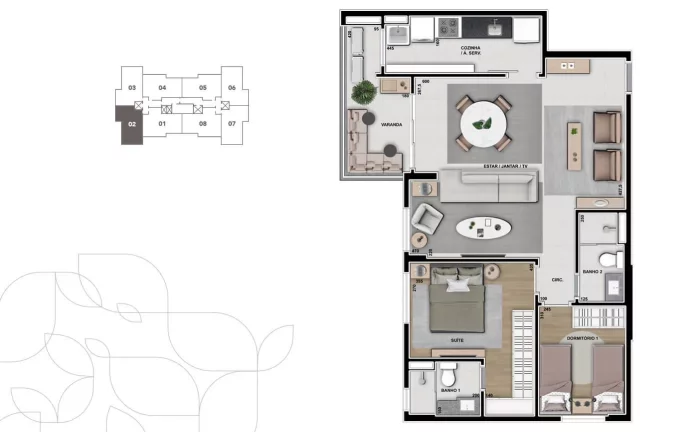 Imagem LIVEN: Apartamento Com 3 Quartos - Vanguard Em Cuiabá