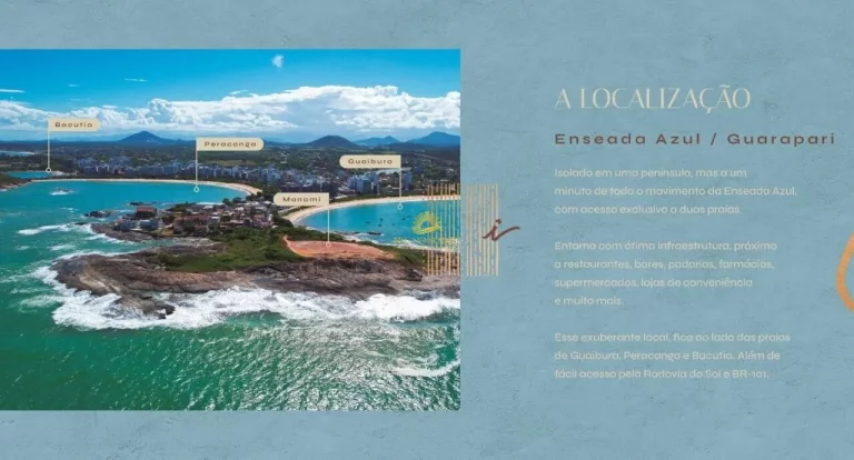 Imagem Manami Ocean Living: Apartamento de Luxo Beira-Mar na Enseada Azul, Guarapari
Oportunidade única de...