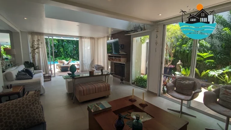 Imagem Raízes de Juquehy, Venda e Aluguel de Temporada - 5 Suítes, max. 13 pessoas, piscina, área gourmet, Tênis, sauna, 300m² | Juquehy Imobiliária