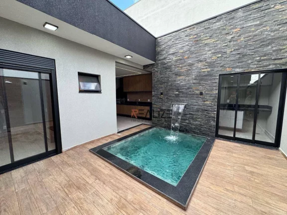 Imagem Casa com piscina e 3 dormitórios à venda, 136 m² por R$ 1.290.000 - Condomínio Fechado - Indaiatuba/SP