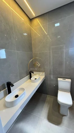 Imagem Casa Térrea, 3 Dormitórios( 3 suítes), 4 vagas, Condomínio Santa Mônica.