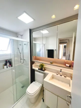 Imagem Apartamento 79M², 2Q, 2 Suítes, 3 Banheiros, 2 Vagas, 1 Lavabo, Varanda, Academia, Churrasqueira, Piscina, Sauna, Salão de Festas e Jogos, Quadra.