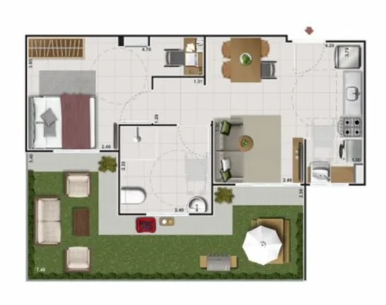 Imagem APARTAMENTO RESIDENCIAL em Rio de Janeiro - RJ, Praça Seca