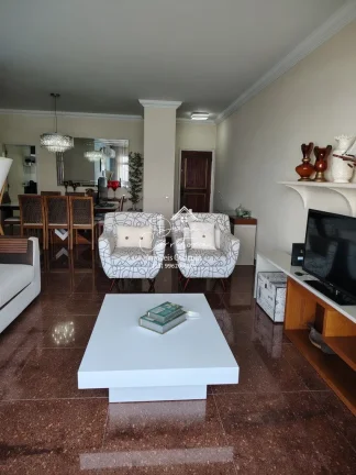 Imagem Apartamento de 3 quartos com suíte, 2 salas e 2 vagas de garagem na Vila Luis Antônio em Guarujá-SP - 150,25 m² de área