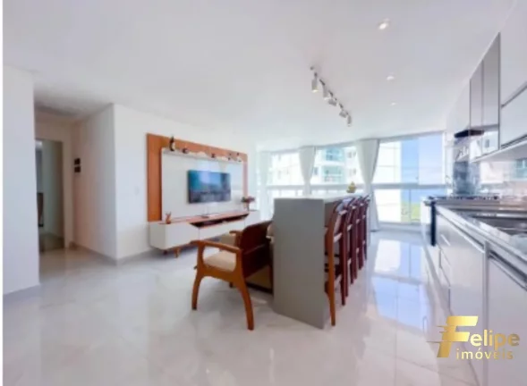 Imagem Apartamento finamente decorado vista mar na Praia do Morro!
