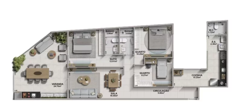 Imagem Aveiro - Apartamento à venda no bairro Recreio dos Bandeirantes - Rio de Janeiro/RJ