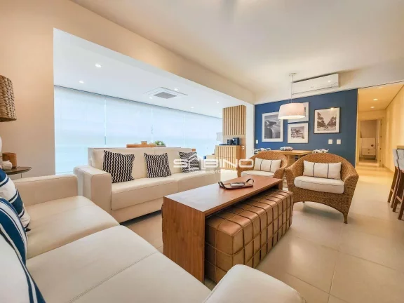 Imagem Apartamento Pé na Areia para Locação, com 3 Dormitórios 1 Suíte 123m² - Riviera de São Lourenço - Bertioga SP