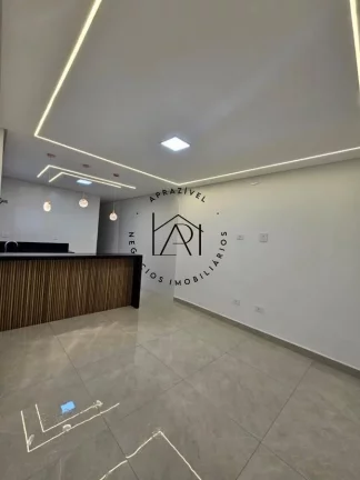 Imagem Casa para Venda em Praia Grande, Mirim, 2 dormitórios, 2 suítes, 3 banheiros, 2 vagas
