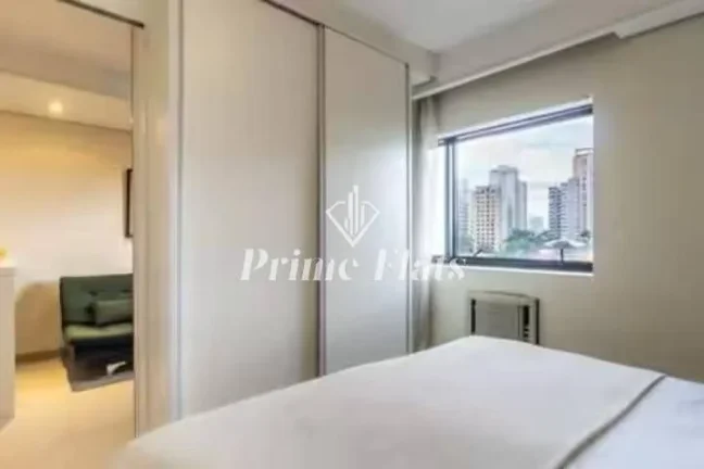 Imagem Flat disponível para venda no Hotel Bienal Suítes, com 28m², 1 dormitório e 1 vaga