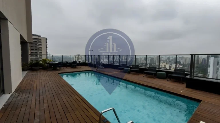 Imagem Studio de Luxo à Venda no Brooklin Paulista, São Paulo-SP: 1 Quarto, 1 Banheiro, 40,55 m² de Puro Conforto!