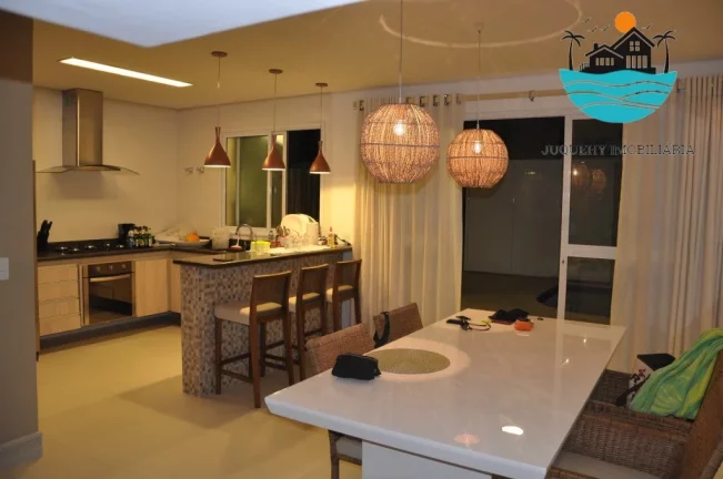 Imagem Casas para Alugar Temporada Juquehy - (Canto direito) pertinho da praia, 5 suítes, piscina aquecida, sauna, máx. 14 pessoas | Juquehy Imobiliária