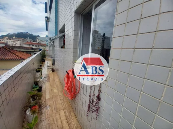 Imagem Apartamento com 2 dormitórios 2 vagas à venda, 96 m² por R$ 510.000 - Campo Grande - Santos/SP Garden de Frente