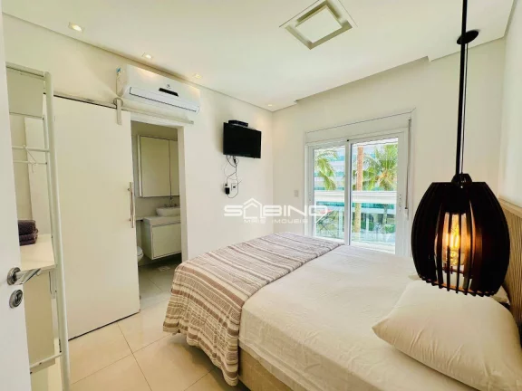 Imagem Aluguel anual na Riviera, Apartamento Pé na Areia, com 3 dormitórios 1 suíte, com 90m² de área útil, 2 vagas de garagem