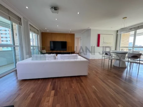 Imagem Excelente Apartamento para Locação na Vila Mariana, São Paulo-SP: 3 quartos, 3 suítes, 3 salas, 5 banheiros, 4 vagas, 147m².