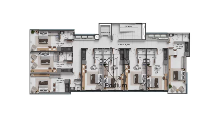 Imagem Flats a 350m da praia de Intermares / Cabedelo - FL0576