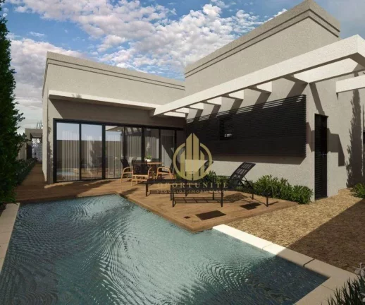 Imagem Casa com 3 suítes, escritório e piscina grande à venda- Condomínio Arara Azul - Ribeirão Preto/SP