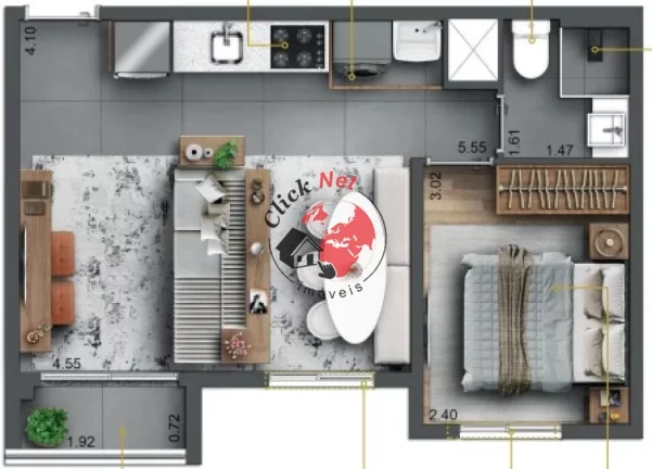 Imagem Studio e Apartamentos com 1 ou 2 dormitórios muito bem localizado no bairro do Ipiranga em São Paulo