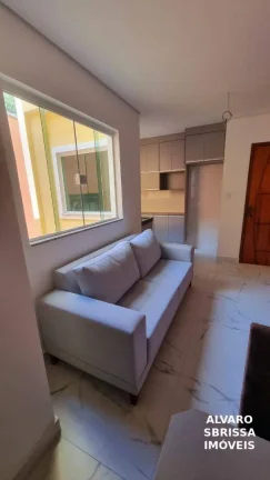 Imagem Apartamento Duplex novo e mobiliado com 3 dormitórios à venda, 115 m² por R$ 510.000 - Santa Maria - Santo André/SP