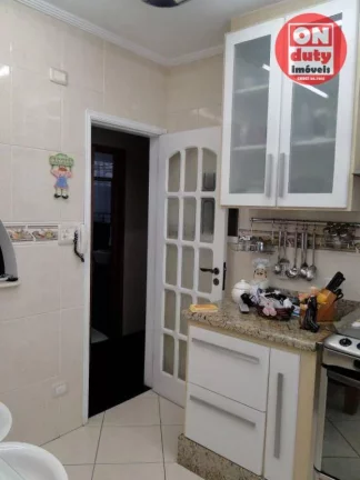 Imagem Apartamento com 2 dormitórios à venda por R$ 450.000 - Encruzilhada - Santos.