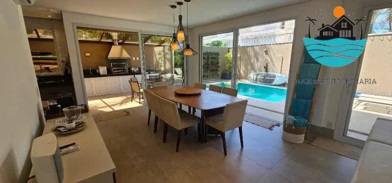 Imagem Casa em Condomínio, 30 metros da praia para Temporada em Juquehy c/ 4 suítes, piscina ... churrasqueira pv - max. 10 pessoas | Juquehy Imobiliária