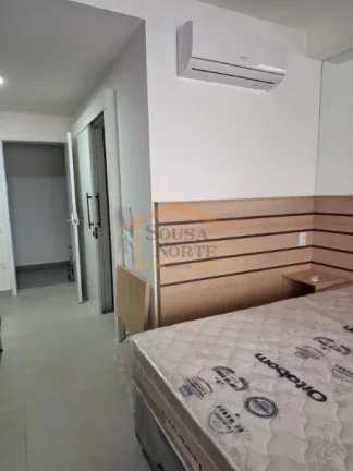 Imagem Apartamento estilo Studio, MOBILIADO, armários planejados, fogão, geladeira, micro-ondas, cama, me...