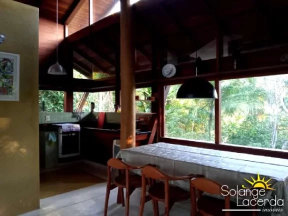 Imagem Bela e Ampla Casa - Praia do Prumirim - Rica em Madeira e Vidro - 3 Níveis - Alto Padrão.