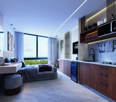 Imagem Studio à venda, 26 m² por R$ 325.402,40 - Ponta de Campina - Cabedelo/PB Imagem Studio à venda, 26 m² por R$ 325.402,40 - Ponta de Campina - Cabedelo/PB