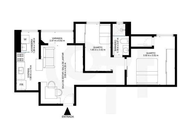 Imagem Apartamento Jaguaré - 55M², 2 Dorms, 1 Vaga.