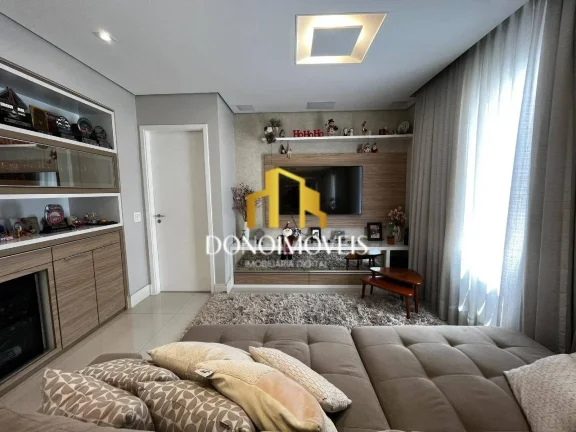Imagem Apto venda 3 dorm vista piscina, 123m Cond Domo Life Centro SBC SP