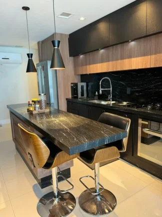 Imagem Apartamento com 3 suítes, mobiliado, no condomínio frente mar mais completo no bairro Gravatá em Navegantes a venda com a Imobiliária Adriano Carpes.
